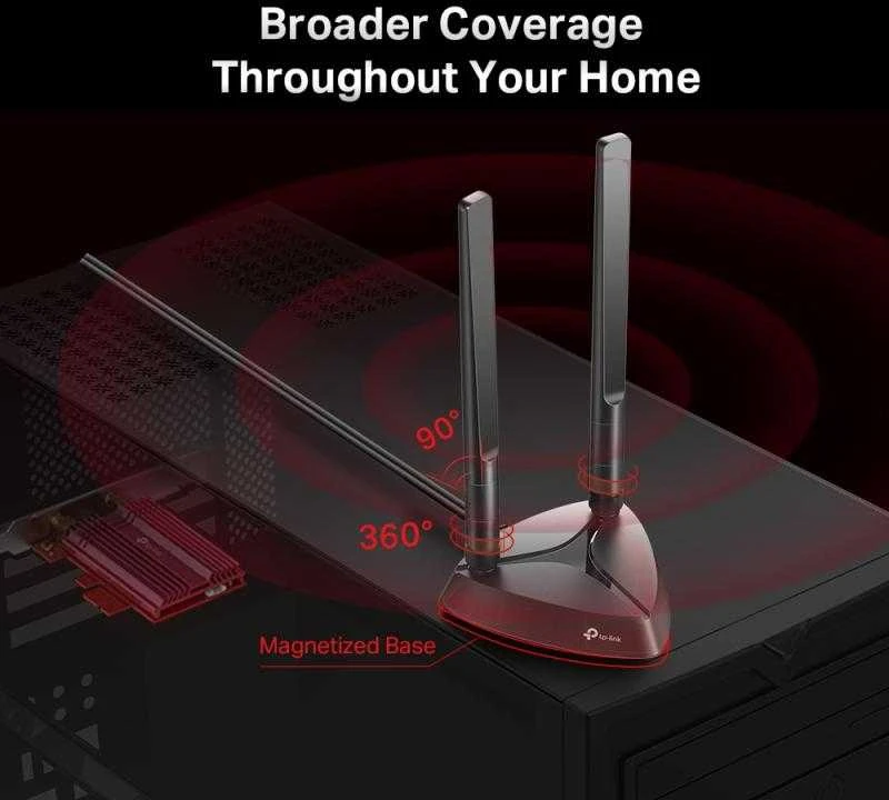 TP-LINK Archer TX3000E WLAN / Bluetooth 2402 Mbit/ai Vidinis