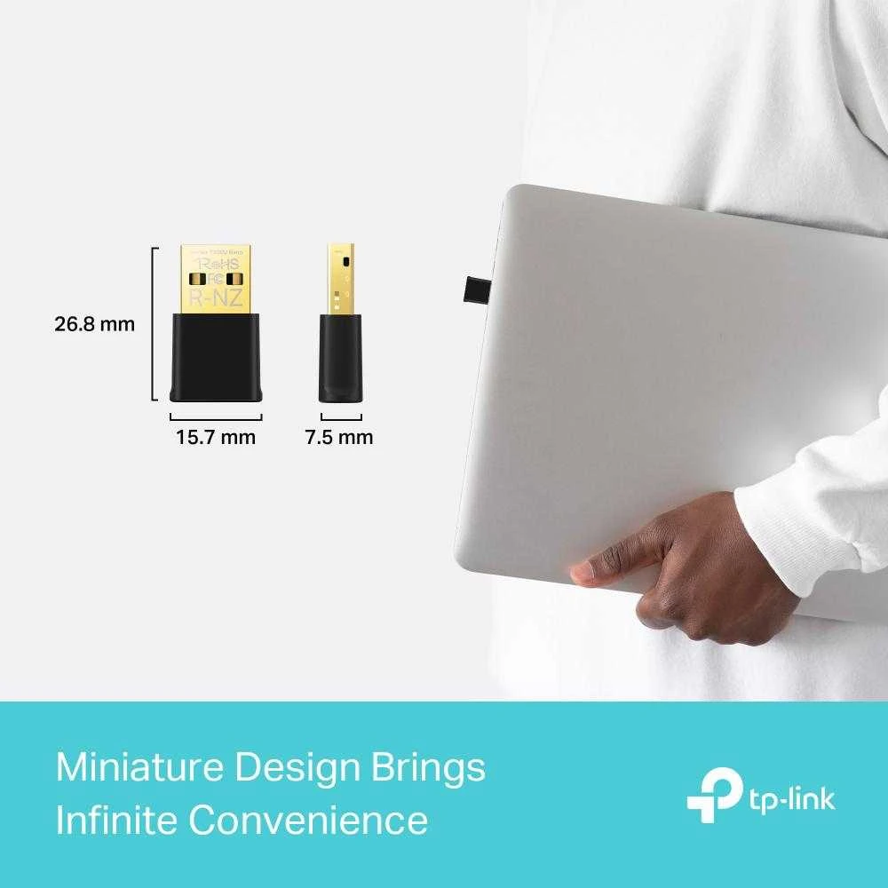 TP-LINK | AX1800 Nano dviejų dažnių „Wi-Fi 6“ USB adapteris | Archer TX20U Nano | USB 2.0