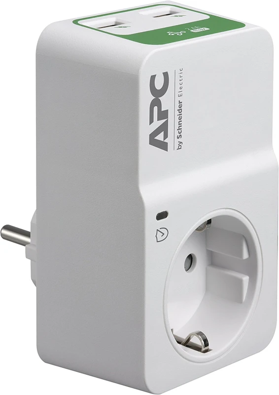 APC HOME/OFFICE SURGEARREST 1 OUTLET 230V, 2 PORT USB CHARGER, SCHUKO