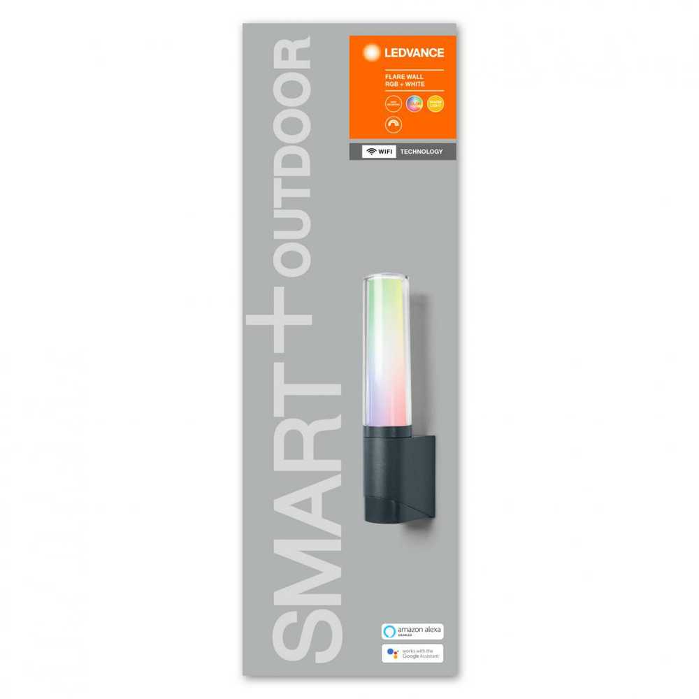Ledvance Smart 7,5W LED šviestuvas SMART+ WIFI FLARE, tamsiai pilkas, 3000K, reguliuojamos RGB spalvos, 80cm
