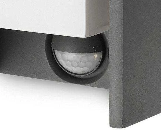 Sien.lauko šviestuvas su jud.jutikliu IP44 Bridge Philips 15W E27 antracito spalvos