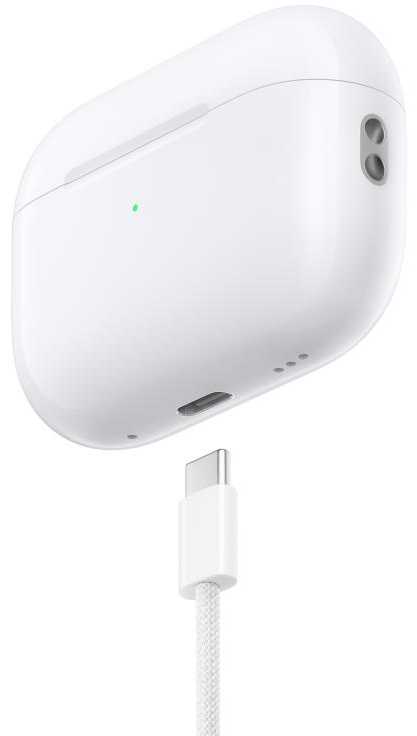 Ausinės Apple AirPods Pro (2 kartos) su "MagSafe" dėklu (USB-C), baltos spalvos