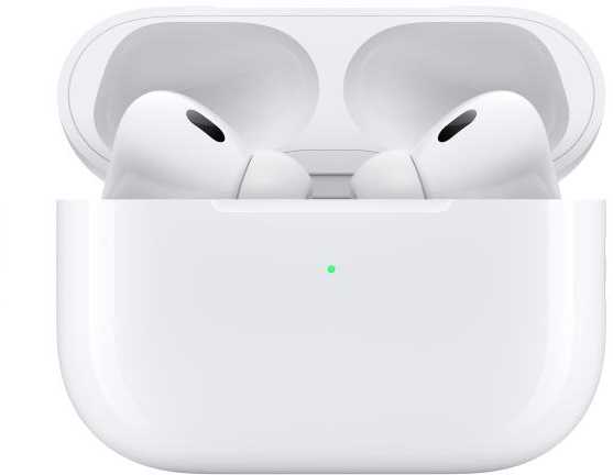 Ausinės Apple AirPods Pro (2 kartos) su "MagSafe" dėklu (USB-C), baltos spalvos