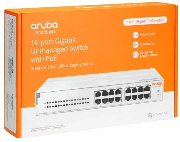 Šakotuvas Hp Enterprise Hewlett Packard (HP) HPE Aruba Instant On 1430 16G Class4 PoE 124W jungiklis