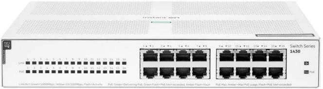 Šakotuvas Hp Enterprise Hewlett Packard (HP) HPE Aruba Instant On 1430 16G Class4 PoE 124W jungiklis