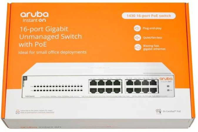 Šakotuvas Hp Enterprise Hewlett Packard (HP) HPE Aruba Instant On 1430 16G Class4 PoE 124W jungiklis