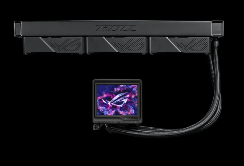 ASUS ROG Ryujin III 360 ARGB Extreme Kompiuterio dėklas All-in-one liquid cooler 12 cm Juodas