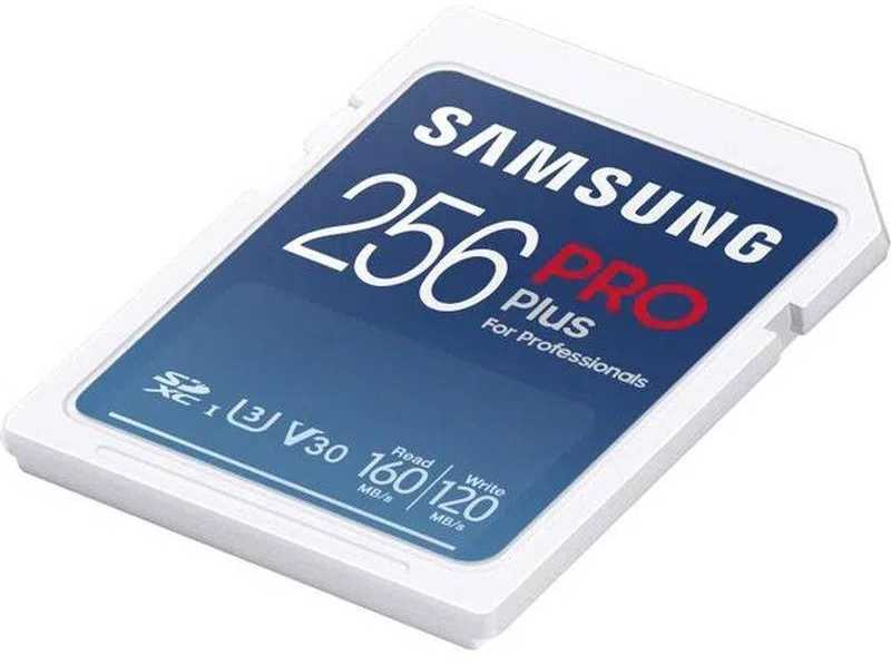SAMSUNG PRO Plus SD atminties kortelė 256 GB 160 MB/s***