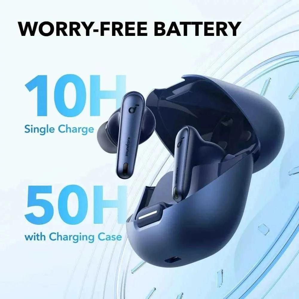Belaidės ausinės Anker Soundcore Liberty 4 NC, Tamsiai mėlynos