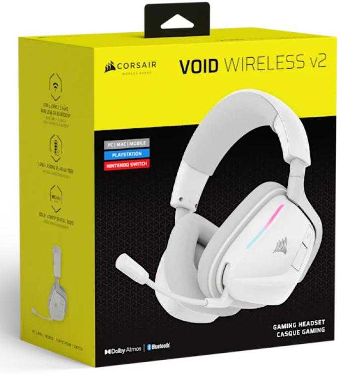Corsair Gaming CORSAIR VOID WIRELESS v2 Ausinės Žaidimams Baltas