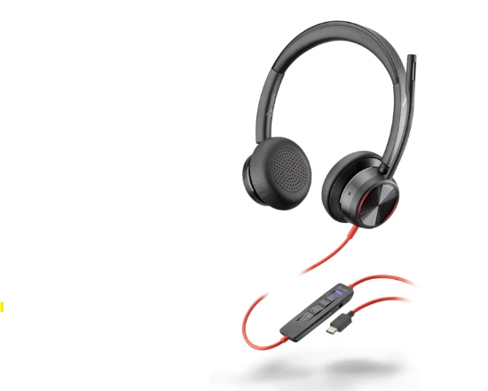 Poly Blackwire 8225 ausinės su laidiniu valdymo pulteliu