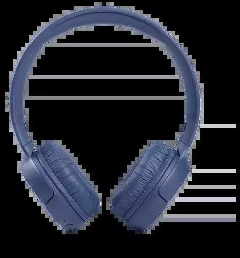 Lengvos ir patogios belaidės Ausinės JBL Tune 510BT Pure Bass sound su mikrofonu mėlynos