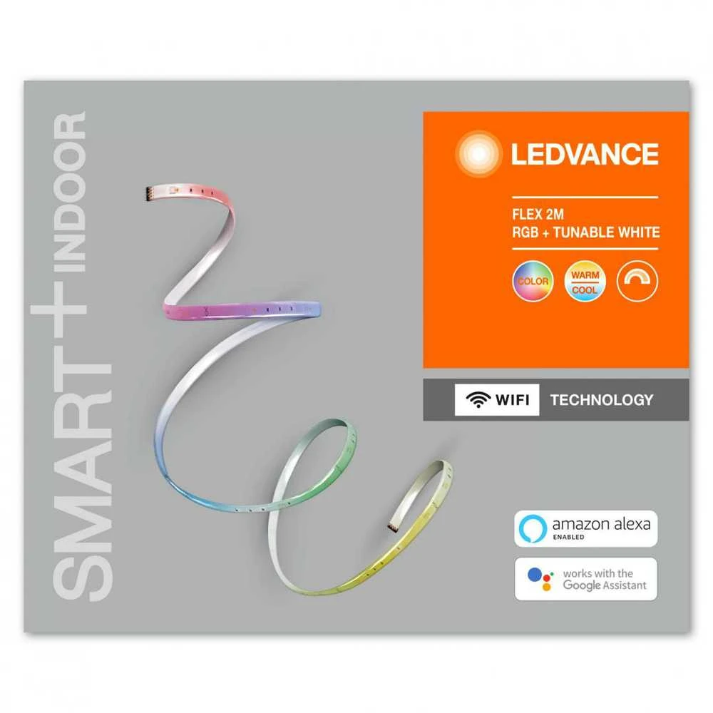 Ledvance Smart 4.3W/m lanksti RGBTW LED juosta, 2m, 2700…6500K, išmanus+WiFi valdymas