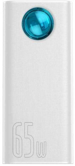 Powerbank Baseus Amblight 30000mAh 4xUSB USB-C 65W - baltas