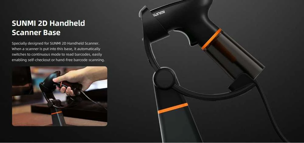 Sunmi Baza 2D Handheld Scanner Base