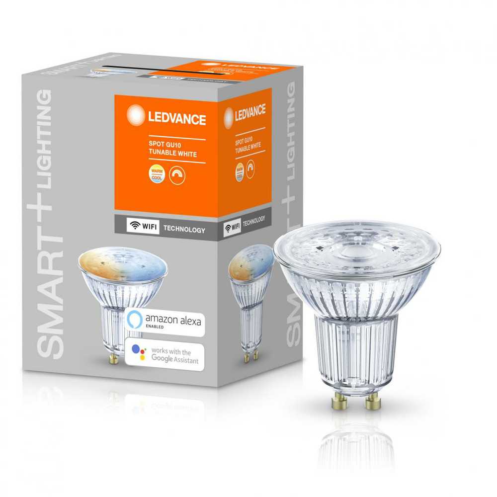 Ledvance SMART+ WiFi Spot Tunable Baltas 40 5W 45° 2700-6500K GU10