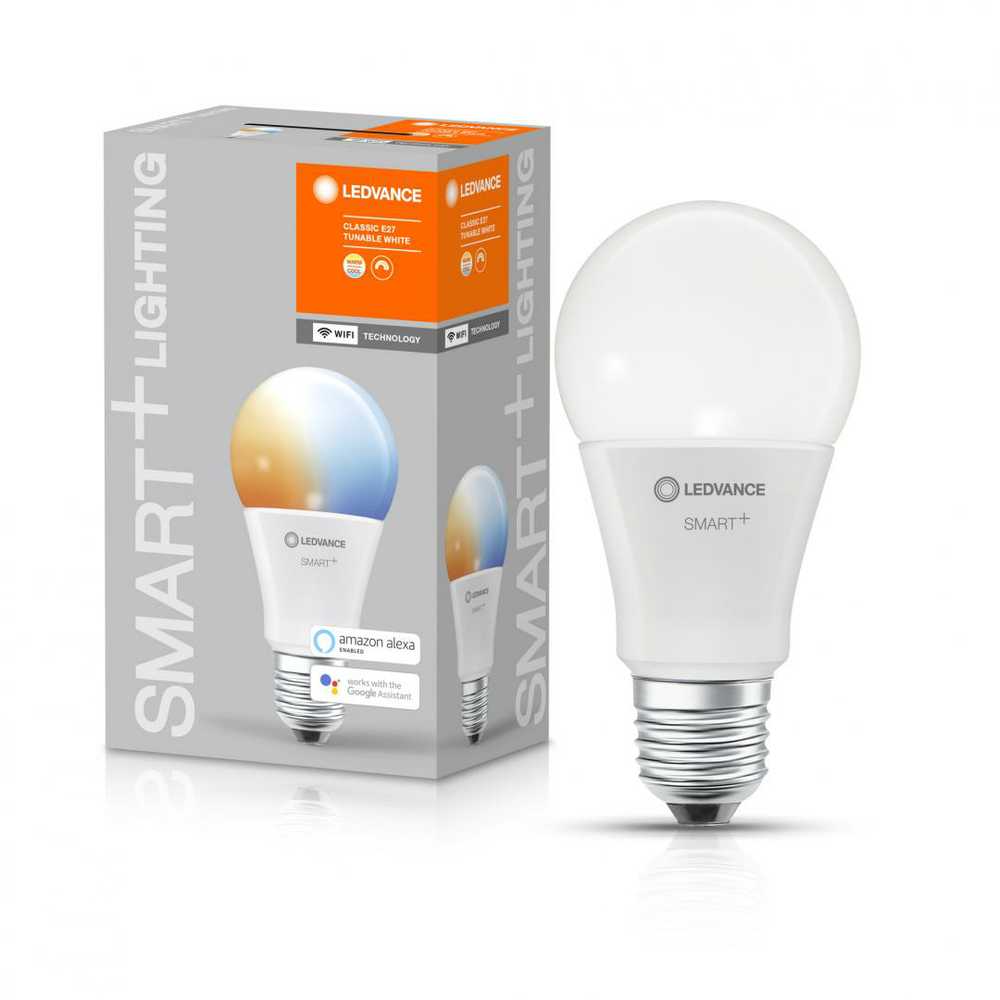 Ledvance 9,5W LED lemputė SMART+ WiFi Classic Tunable Baltas 75, E27, 2700…6500K