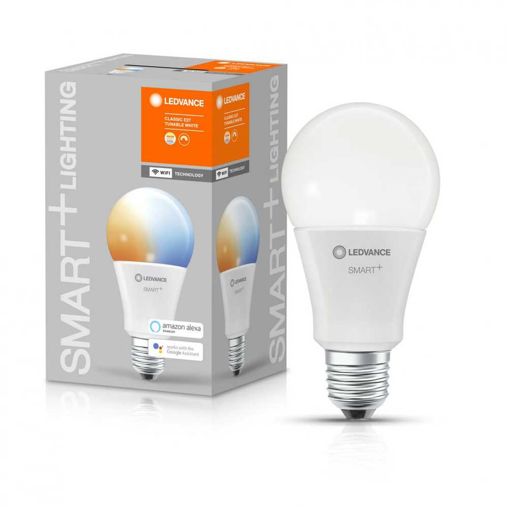 Ledvance Smart 14W LED lemputė SMART+ WiFi Classic Tunable Baltas 100, E27, 2700…6500K