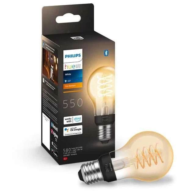 Philips Hue Baltos šviesos E27 lemputė su standartiniu kaitinimo siūlu