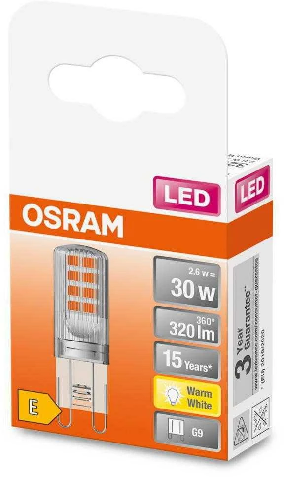 Osram Parathom Clear kapsulė LED | G9 | 2,6 W | Šiltas Baltas