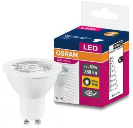 Candellux LED lemputė Osram Value PAR16 5W, GU10, 2700K, 350lm