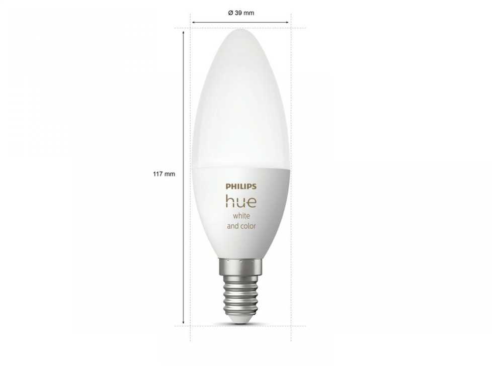 Philips Hue E14 5,3W RGBW žvakė
