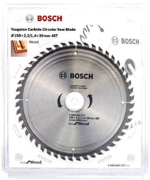 Pjovimo diskas Bosch Eco for Wood 2608644377; 190x30 mm; Z48