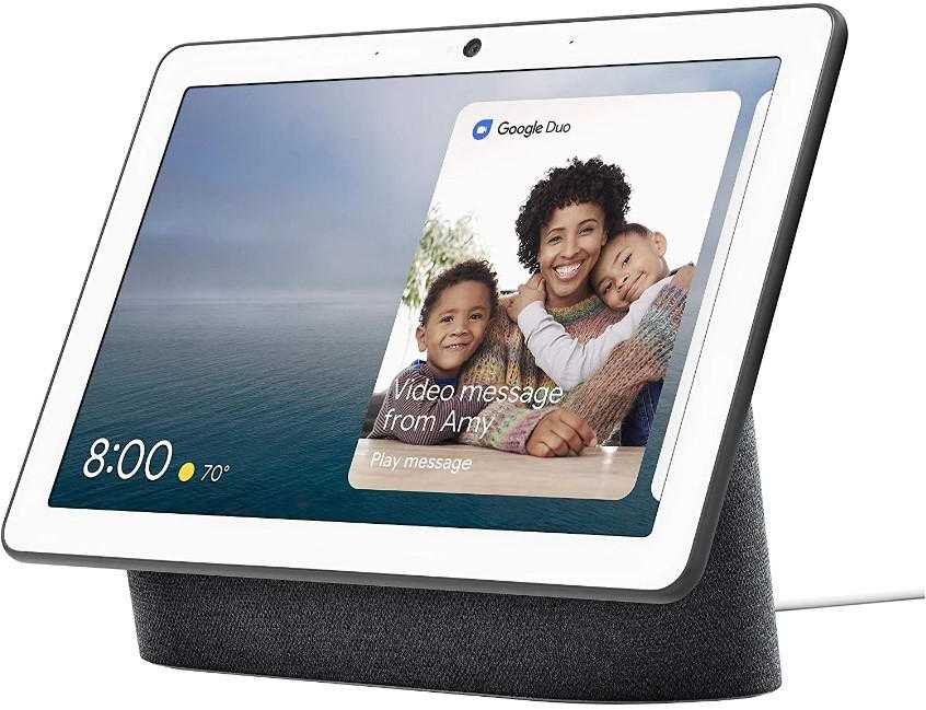 Kompiuterio kolonėlės „Google Nest Hub Max Assistant Speaker Chalk 