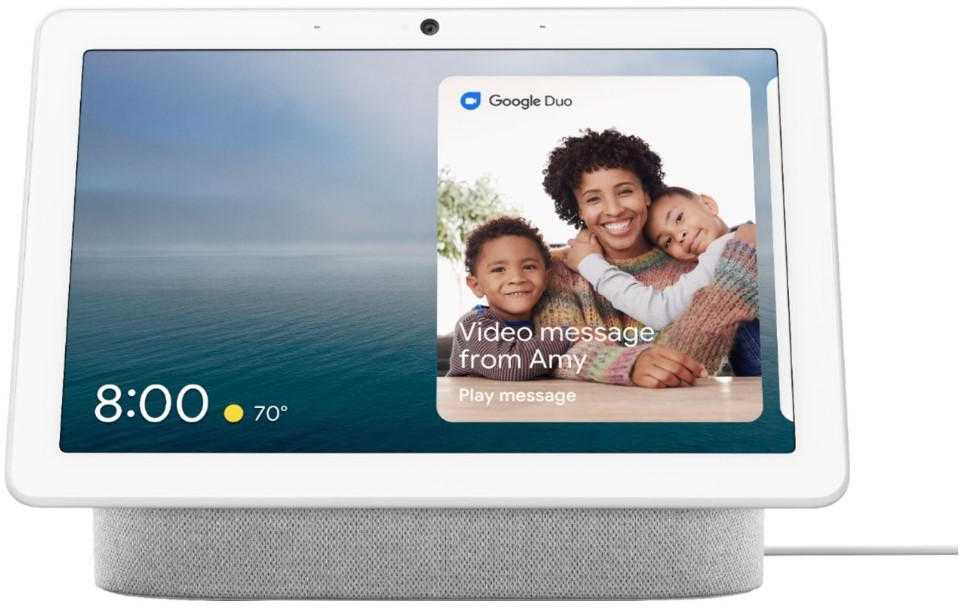 Kompiuterio kolonėlės „Google Nest Hub Max Assistant Speaker Chalk 