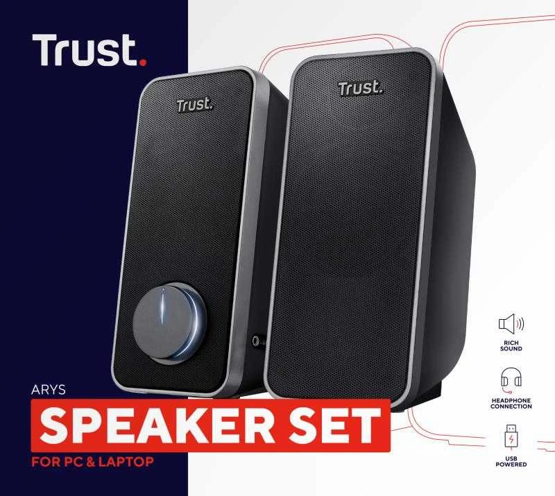 Kompiuterio kolonėlės Computer speaker Trust Arys 20179 (Juodas)