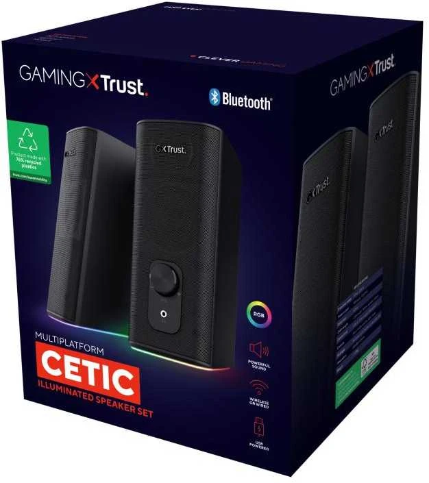Kompiuterio kolonėlės Kompiuterinė kolonėlė TRUST GXT 612 CETIC, juodos sp., 10 W