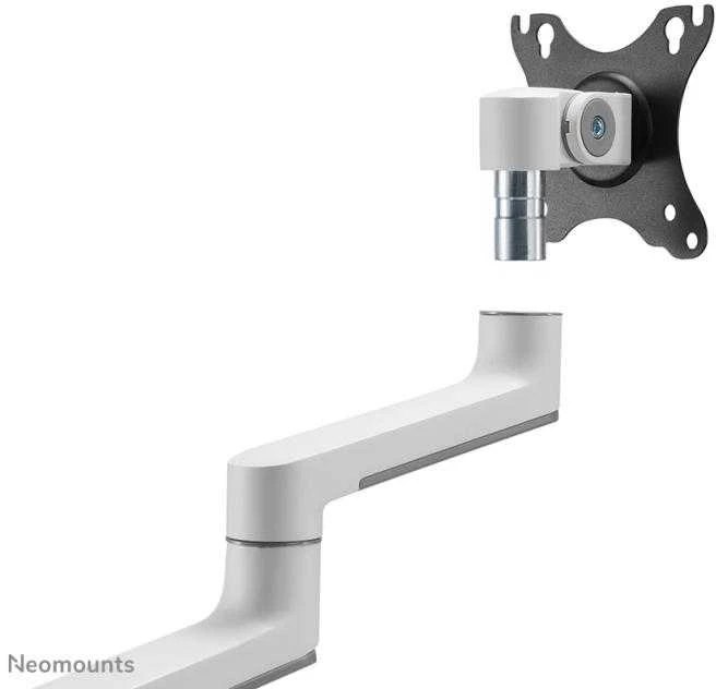 Laikiklis NEOMOUNTS SCREEN STALO MONTAVIMAS DVIEJIEMS MONITORIAMS, Baltas (CLAMP+GROMMET)