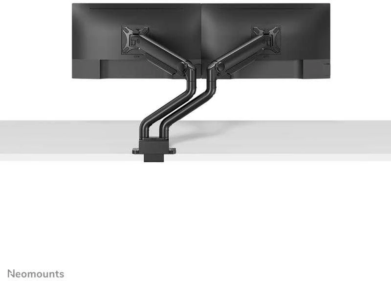 Laikiklis NEOMOUNTS PASIRINKITE STALO MONTAVIMĄ, DVIGUBAS EKRANAS (TOPFIX CLAMP & GROMMET)