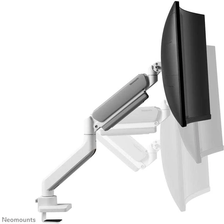 Laikiklis NEOMOUNTS PAGAL NEWSTAR STALO MOUNT 1 ULTRA PLAČIAUS LENKAS EKRANOS (TOPFIX CLAMP & GROMMET)