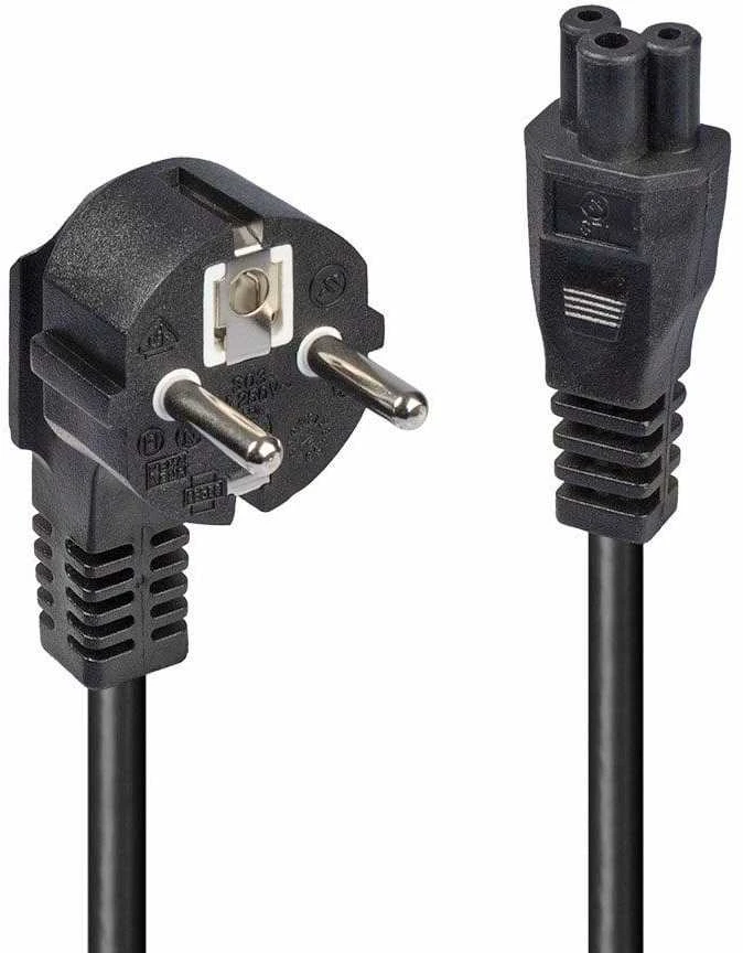 Maitinimo Laidas - LINDY Schuko į C5, 2.5A/250V, 2 m, Juodas