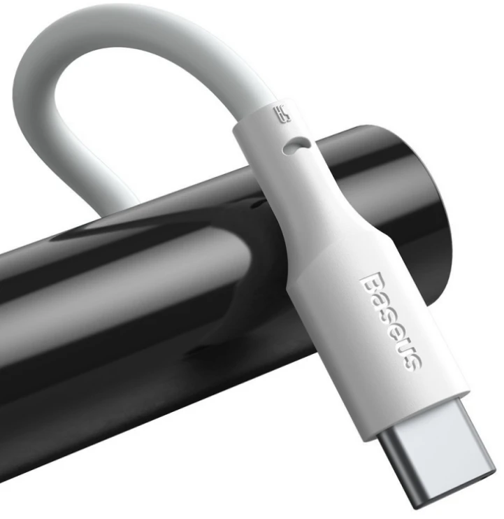 USB kabelių rinkinys Baseus Simple Wisdom Data Cable Kit USB to Type-C 5A (2PCS/Set) 1.5m baltas TZCATZJ-02