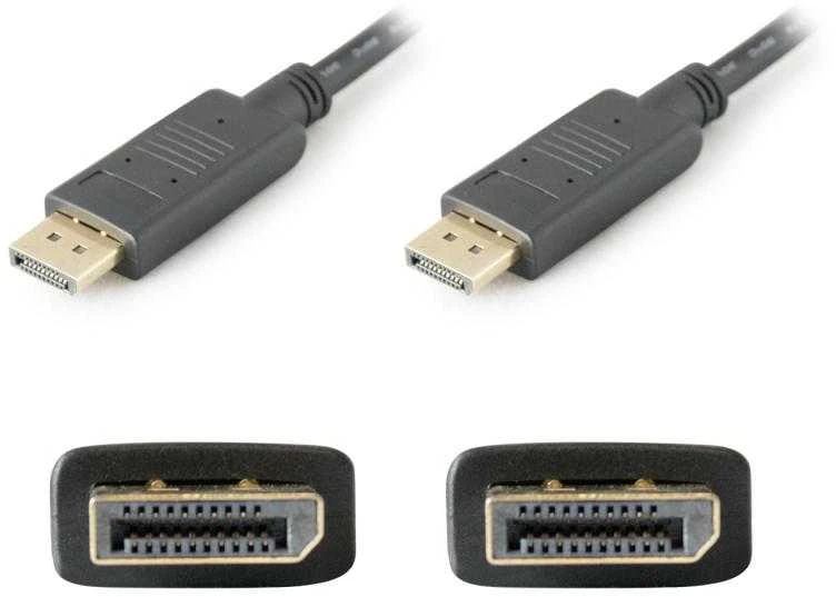 HP DisplayPort laidų jungtys su fiksatoriais