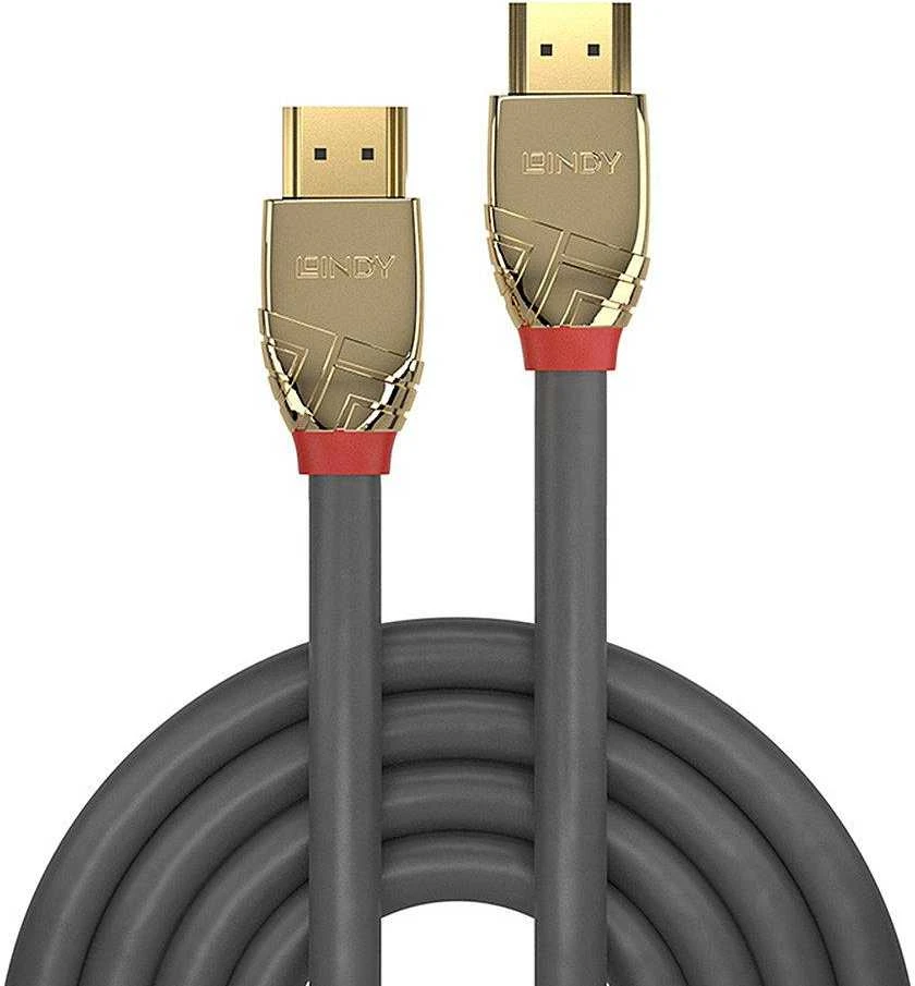 HDMI kabelis - LINDY Gold Line Ultra Didelės Spartos HDMI Kabelis M/M, 5 m, Pilkas