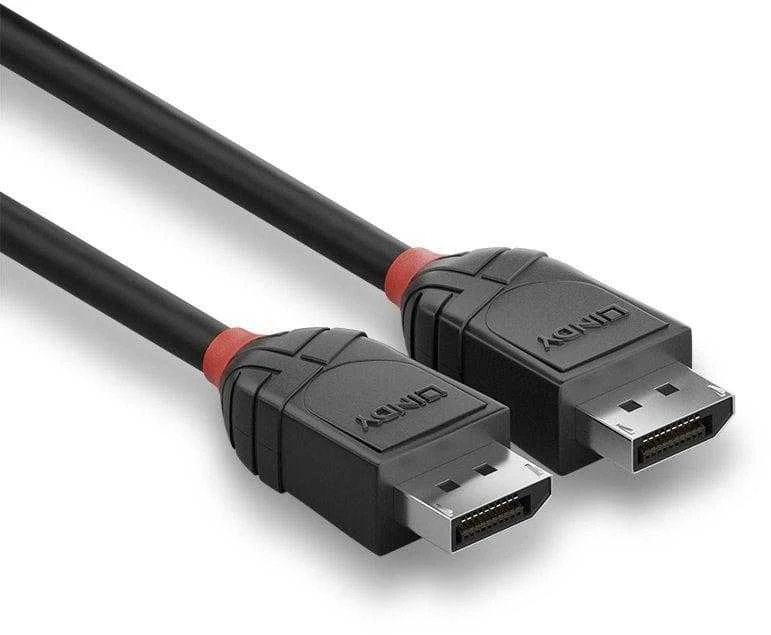 DisplayPort Kabelis - LINDY Juodas Line DisplayPort 1.2 Kabelis, M/M, 1.5 m, Juodas