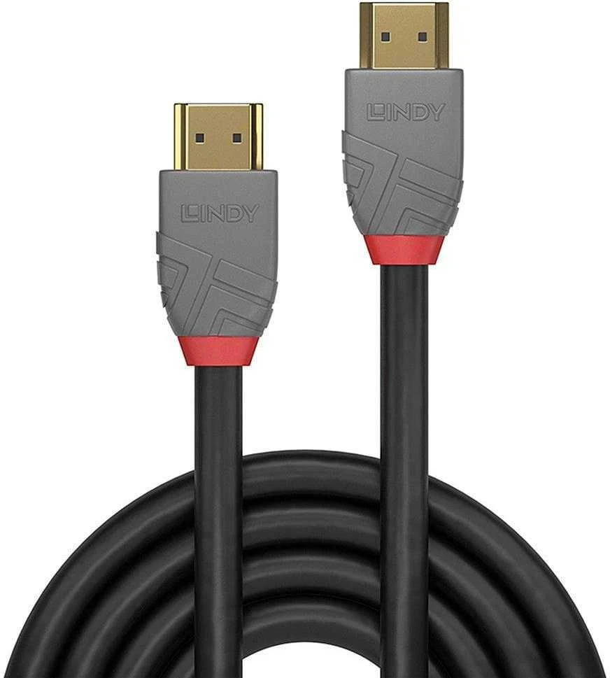 Lindy HDMI 2.0 High Speed M/M 2m auksinė antgaliai juoda