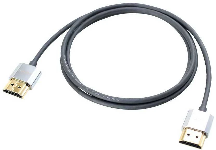 HDMI Laidas - LINDY Cromo Slim HDMI Laidas, Didelės Spartos, M/M, 2 m, Juodas
