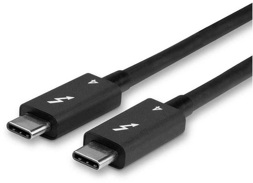 Thunderbolt Laidas - LINDY Thunderbolt 4 Laidas, 40Gbps, 100W PD, 1 m, Juodas