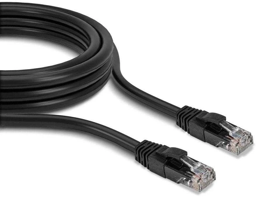 Tinklo Kabelis - LINDY Cat.6 U/UTP Tinklo Kabelis, RJ45, M/M, 250MHz, 1 m, Juodas