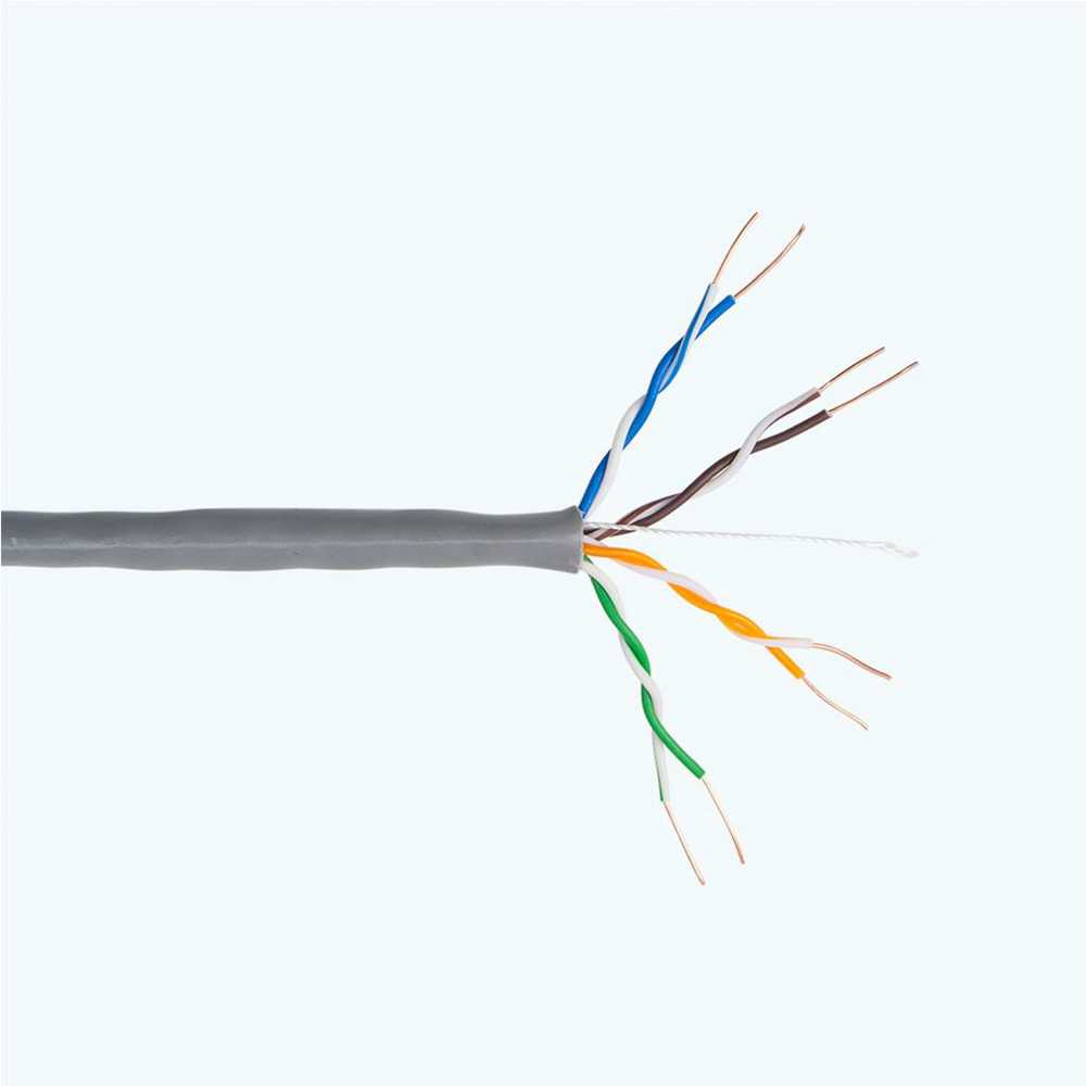 CAT5e UTP kabelis PNI U05 su 4 poromis internetui 1 Gigabit ir stebėjimo sistemoms, ritė 305m