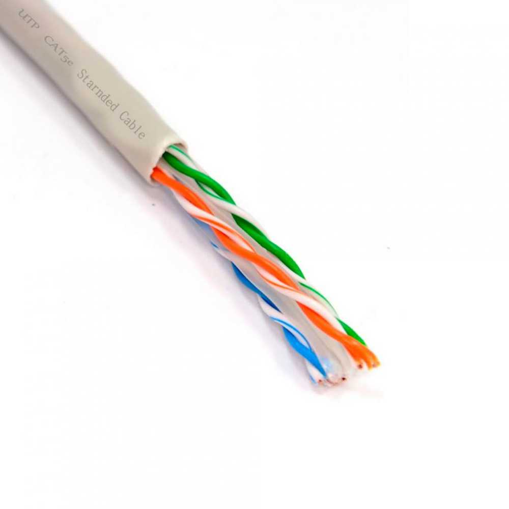 CAT5e UTP kabelis PNI U05 su 4 poromis internetui 1 Gigabit ir stebėjimo sistemoms, ritė 305m