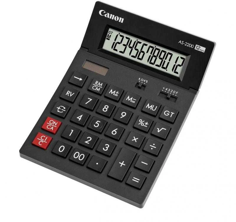 Canon AS-2200 juodas skaičiuotuvas kampu