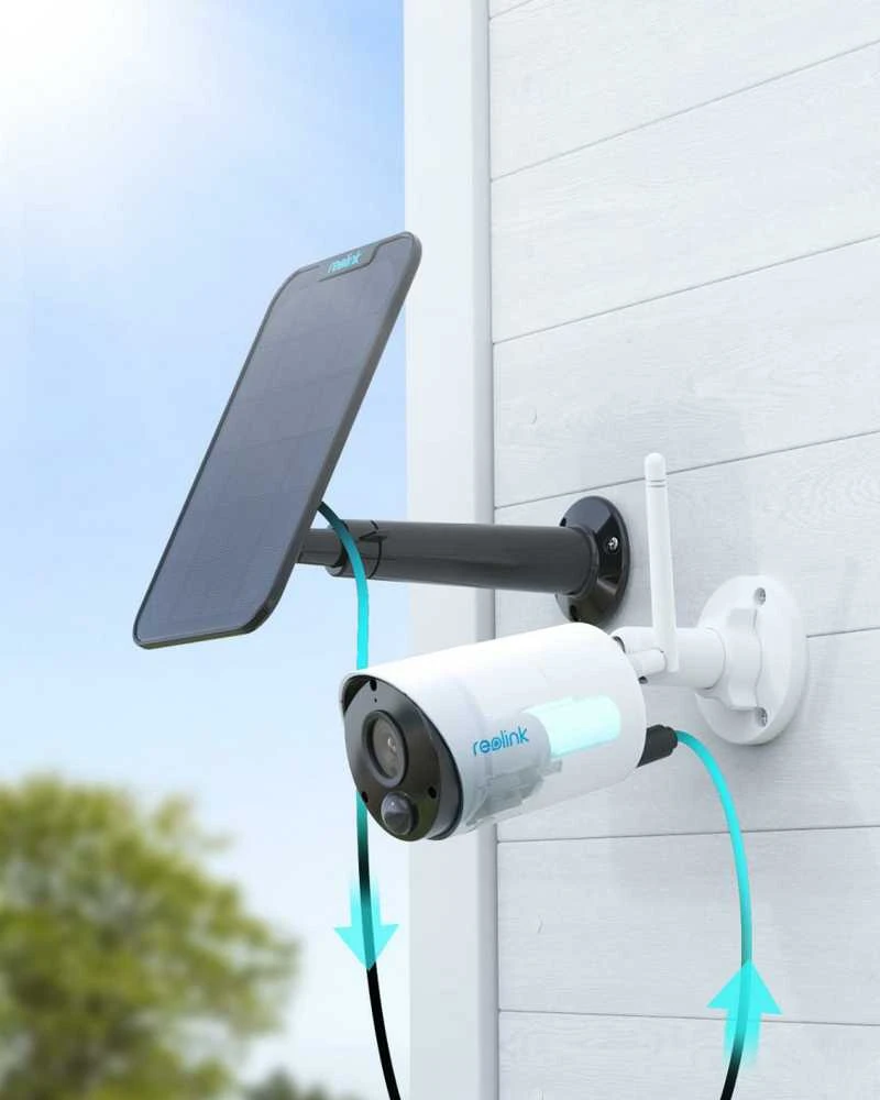 Reolink | Baterija Wi-Fi apsaugos kamera su saulės baterija, 3W | Argus serija B320 | Kulka | 3 MP | Fiksuotas objektyvas | IP65 | H.264 | Micro SD, maks. 128 GB