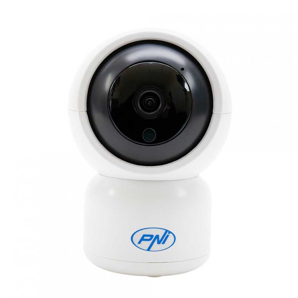 PNI IP390T 1080P vaizdo stebėjimo kamera su PTZ WiFi H264 +, palaiko 128GB Micro SD, naktinis matymas, Tuya programėlė, P2P, Android, iOS, skirta naudoti patalpose, sukiojasi paskui judesį, judesio aptikimo signalizacija