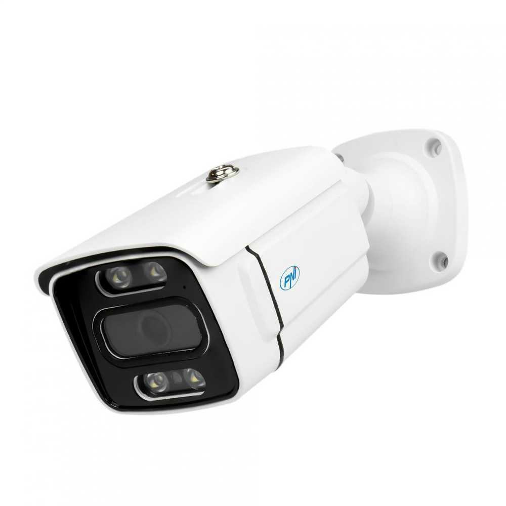 PNI IP3POE vaizdo stebėjimo kamera su IP, 3MP, lauko IP66, integruotas mikrofonas, suderinama su POE stebėjimo sistema PNI House IPMAX POE 3 ir PNI House IPMAX POE 3LR
