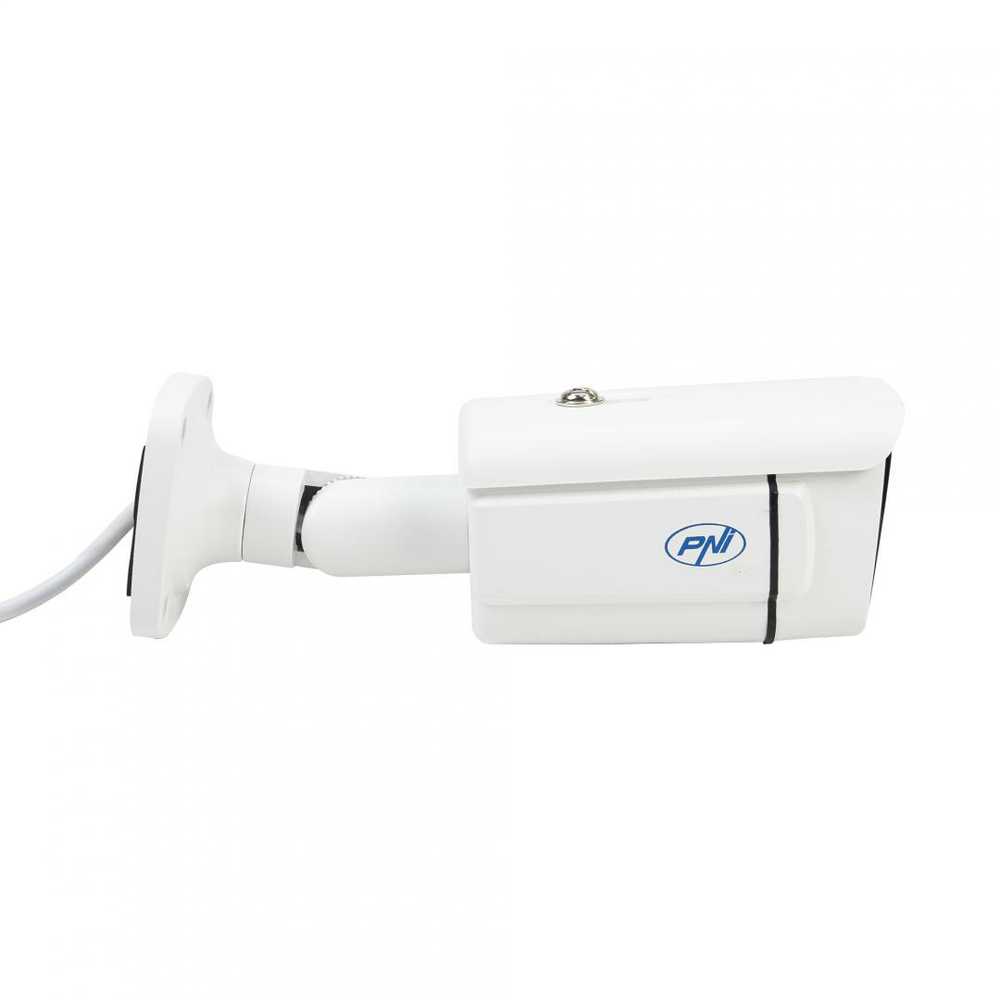 PNI IP3POE vaizdo stebėjimo kamera su IP, 3MP, lauko IP66, integruotas mikrofonas, suderinama su POE stebėjimo sistema PNI House IPMAX POE 3 ir PNI House IPMAX POE 3LR